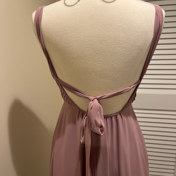 Joanna August Formal Chiffon Dress in Mauve Size Medium - Picture 5 of 8